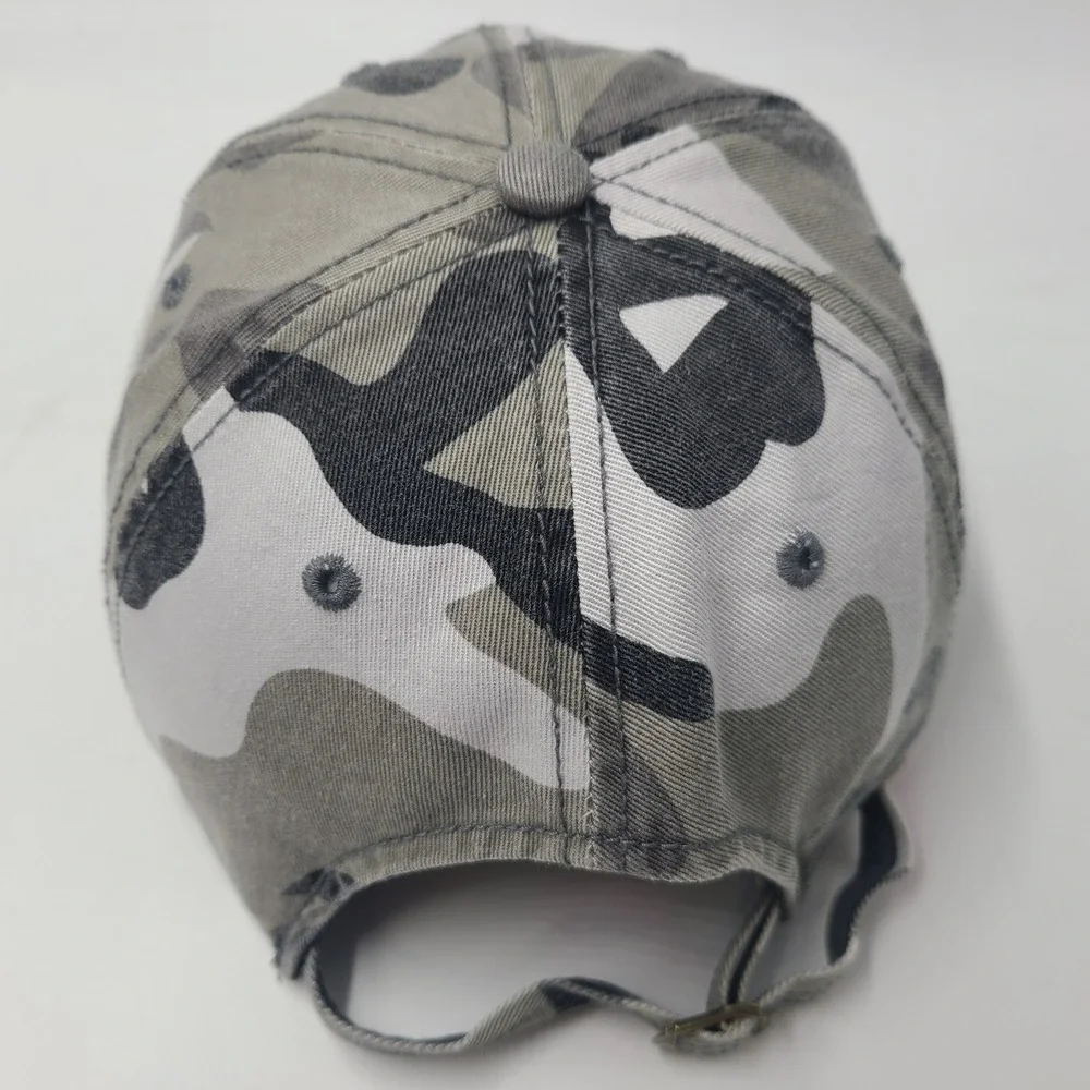 Vintage A Man Part Movie Promo Hat Adjustable Camo 2003 Thriller Action Gray Men